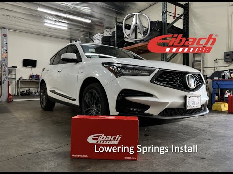 2021 Acura RDX A-spec AWD eibach lowering springs install