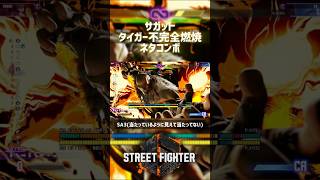 【SF6】サガット タイガー不完全燃焼ネタコンボ！