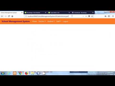 School Management System Project JSP MYSQL Netbeans | Part 13