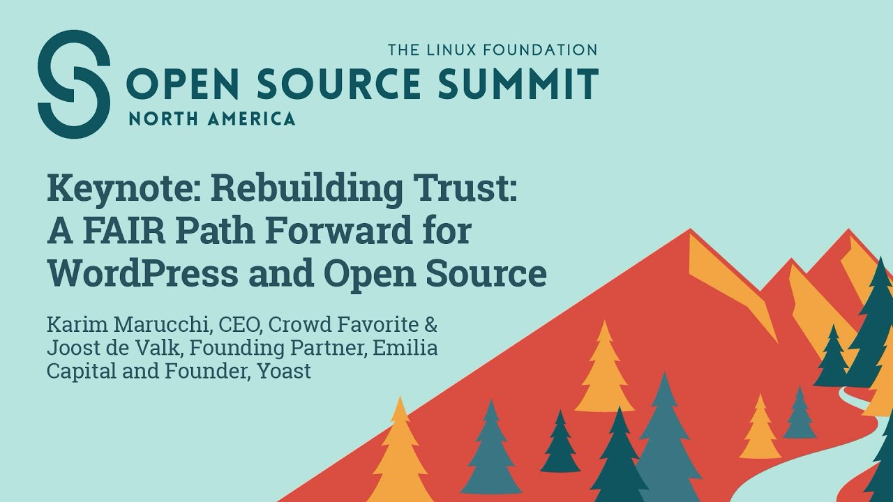 Keynote: Rebuilding Trust: A FAIR Path Forward for WordPress and Open Source