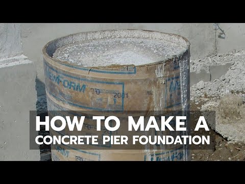 How to Build a Cabin - Concrete Pier Foundation