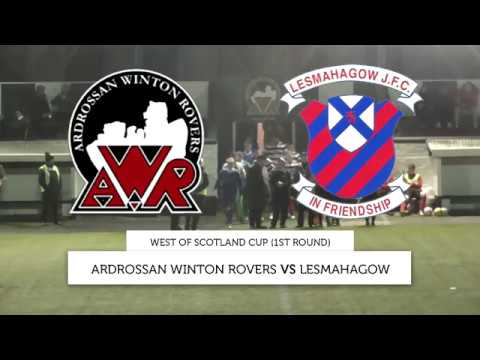 Ardrossan Winton Rovers Vs Lesmahagow juniors - West of Scotland Cup (1st Round)  08/11/19