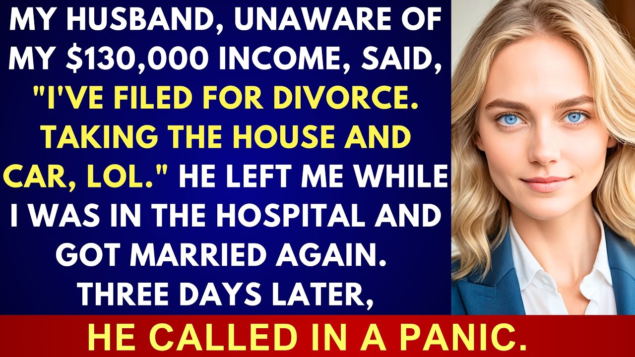 My husband didn't know I made $130K a year; he divorced me while I was in the hospital and then mar…