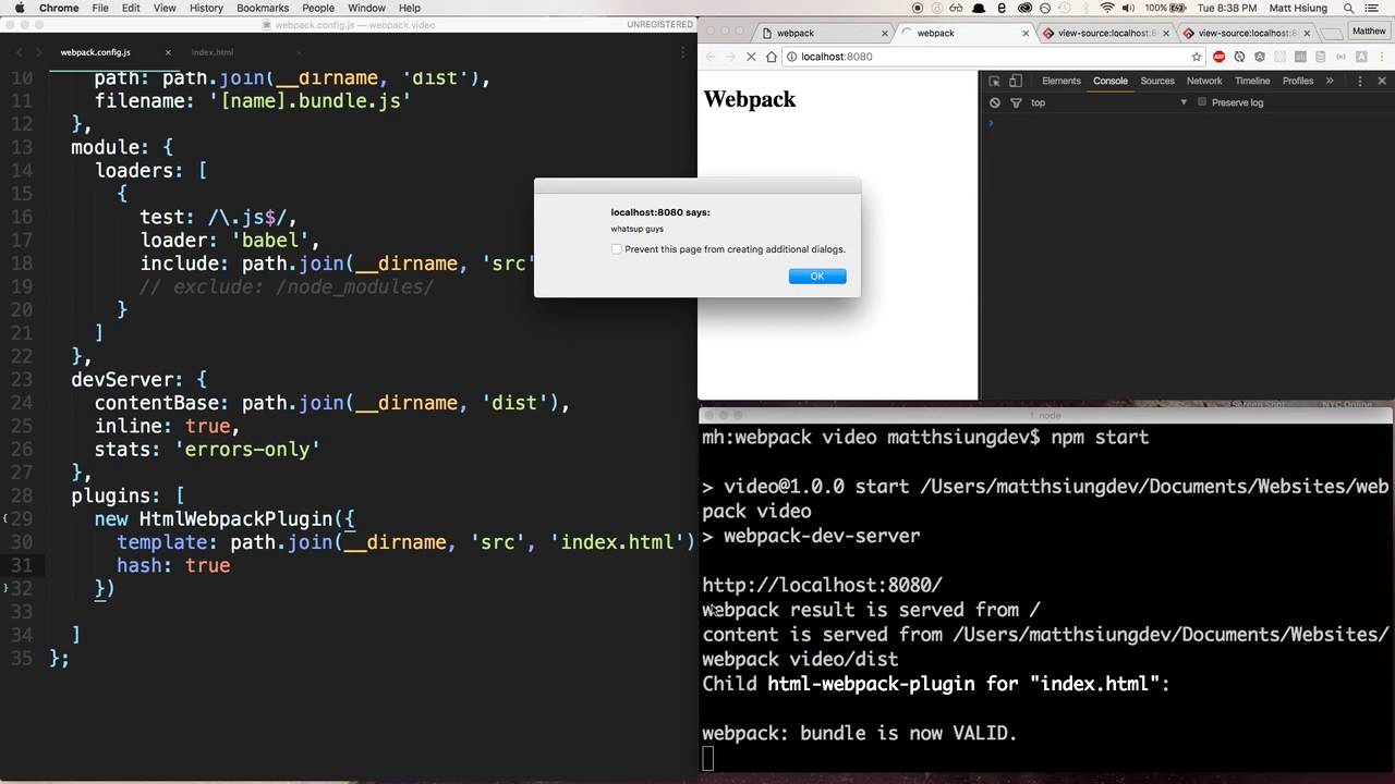 Webpack Config Basics - 7. Html Webpack Plugin