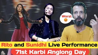 Rito Riba and Sunidhi Chauhan Live performance in Karbi Anglong||by ad's empire