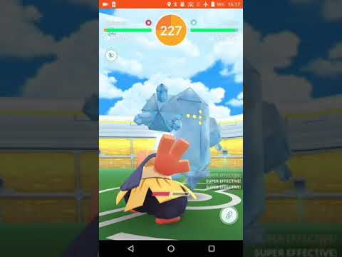 Check the amount of damage when fighting the legendary Pokemon Raid Regice alone :Pokémon go no.１
