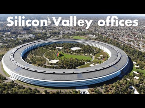 Silicon Valley: Apple, Pixar, Google offices | Drone Video 2021