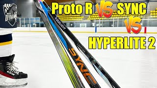 Bauer Proto R vs Nexus Sync vs Vapor Hyperlite 2 hockey sticks review - Which stick is better?