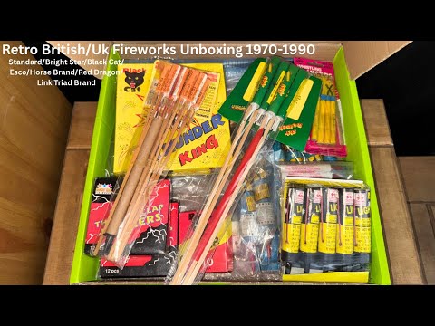 Retro Old Standard Fireworks Unboxing And More! (1970s/1990s UK)