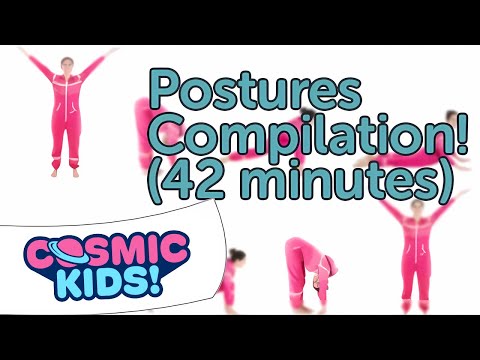 Cosmic Kids A-Z of Kids Yoga Postures 42 minutes of non-stop yoga