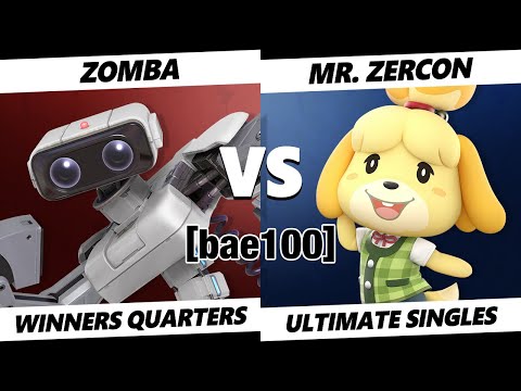 bae100 Winners Quarters - Zomba (ROB) Vs. Mr. Zercon (Isabelle) SSBU Ultimate Tournament