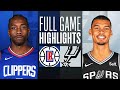 CLIPPERS at SPURS | FULL GAME HIGHLIGHTS | November 20, 2023