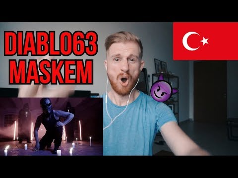 Diablo63 - MASKEM [OFFICIAL VIDEO] prod.dadasbeats25 // TURKISH RAP REACTION