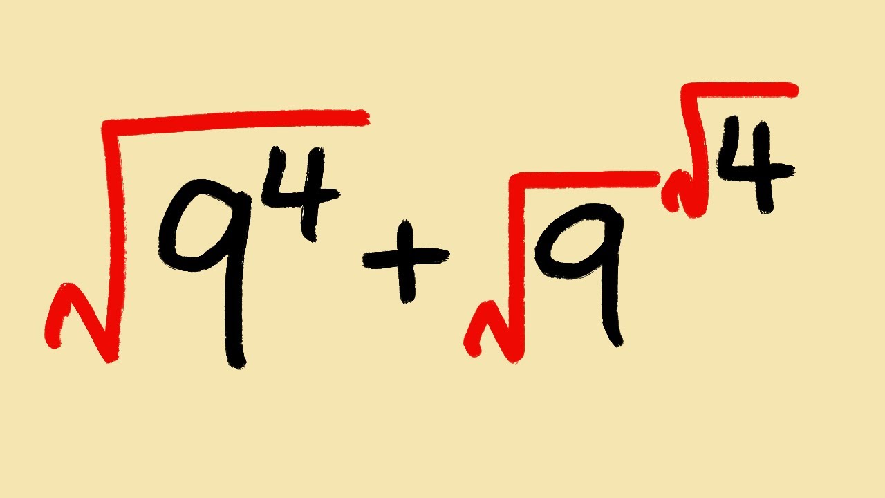 tricky square root exponent problem