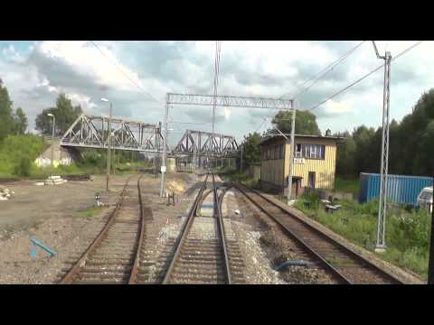 Odcinek Katowice - Gliwice - z tyłu pociągu TLK Ślązak-  D29-137/E30