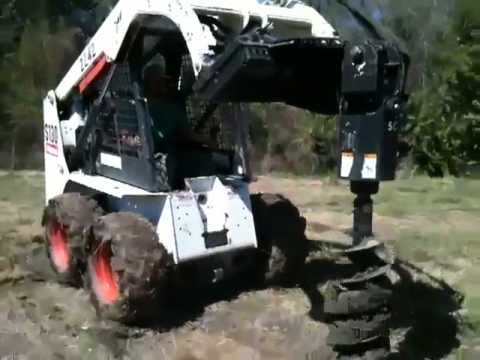 Bobcat s130 with Auger attachment