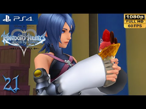 [PS4 1080p 60fps] Kingdom Hearts Birth by Sleep Walkthrough 21 Disney Town (Terra, Ventus, & Aqua)