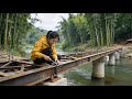 Young Woman Builds Flood-Resistant Bridge Alone in 75 Days | By @dungbushcraft DEFAULT Thumbnail