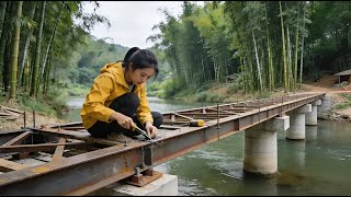 Young Woman Builds Flood-Resistant Bridge Alone in 75 Days | By @dungbushcraft MQDEFAULT Thumbnail