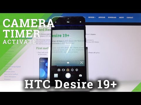 How to Add Camera Timer in HTC Desire 19+ - Take Timed Photos