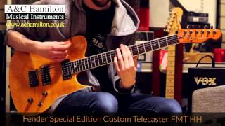 Video thumbnail for Fender Special Edition Custom Telecaster FMT HH by A&C Hamilton Musical Instruments