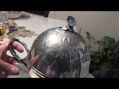 Piece Spotlight   New Haven Quadplate Butter Dish with Lily Pad Underplate