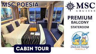 MSC Poesia Premium Balcony Stateroom Cabin Tour 9140 - A surprisingly cosy feeling cabin!