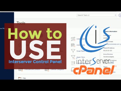 How to use Interserver Control Panel