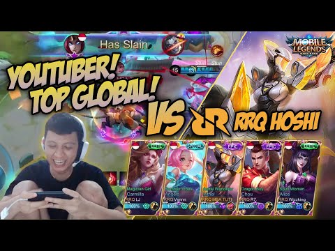 MACAN GW KERASUKAN LAWAN PARA TOP GLOBAL AND YOUTUBER !!! WITH RRQ HOSHI !!!