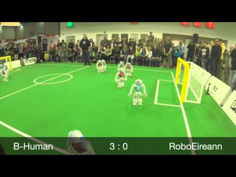 B-Human vs. RoboEireann, RoboCup German Open 2014, SPL Semifinal, 1st Half