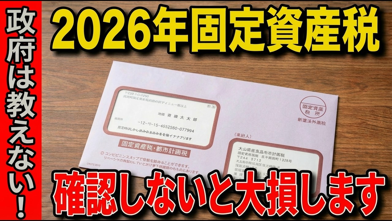 【警告】4月に届く固定資産税は97%が間違っている！？知らないと生涯で100万円以上損する理由と対処法！