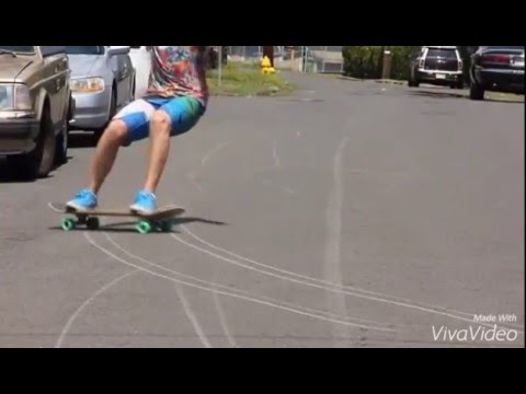 longboard wheels by sharkwheel (slide test)