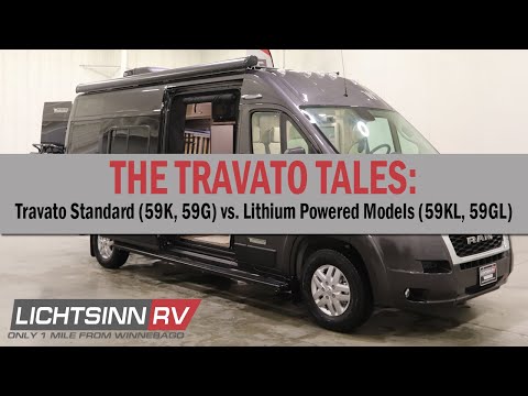 LichtsinnRV.com - Travato Standard (59K, 59G) vs. Lithium Powered Models (59KL, 59GL)