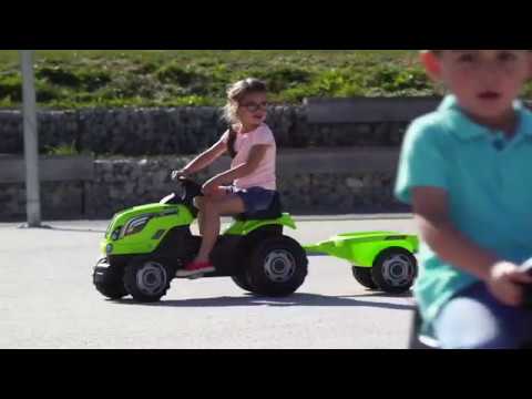 „Smoby XL Mėlyna Traktor for Pedal“ su priekaba video