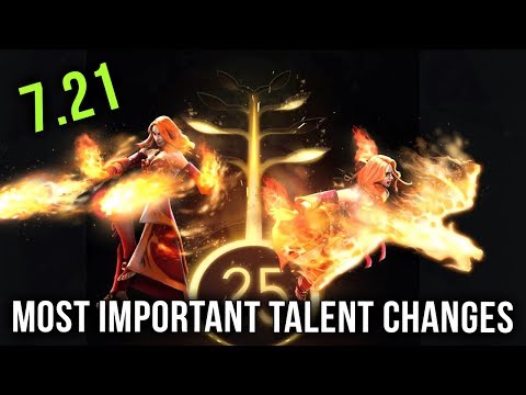 Dota 2 Big New Talent Changes - ALL NEW Talents - Patch 7.21