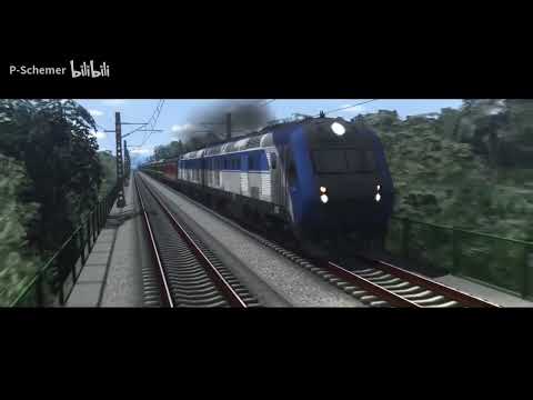China Railways DF11G Twin-unit Diesel locomotive & 25T Series coaches - Train Sim Classic