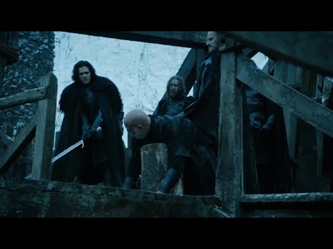 Jon Snow mata Janos Slynt - Dublado HD - Game Of Thrones 5x03