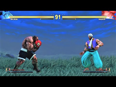 Balrog vs Rashid (Hardest AI) - Street Fighter V