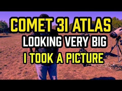Comet 3i Atlas - Looking VERY BIG - I took a PICTURE