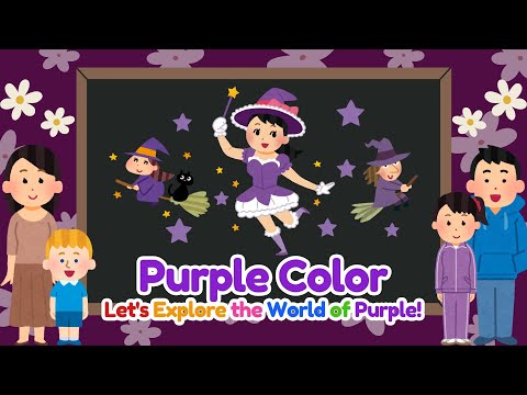 Learn the Color Purple! | Fun English Explore for Kindergarten Kids