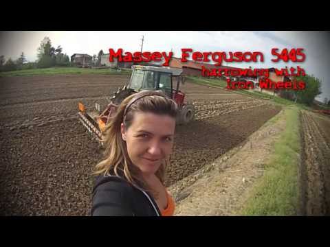Massey Ferguson 5445 + TRIDENT harrow & FIAT 780 DT + MALETTI ditcher