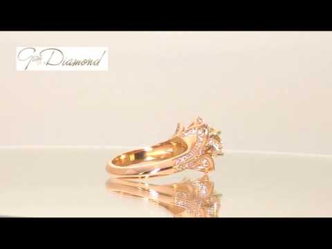 Gregorio Blooming Beauty EGL $18,250 18k ROSE GOLD 2.51ctw VS1 Diamond Ring