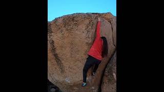 Video thumbnail: Hit the High Hard One, V9 (sit). Happy Boulders