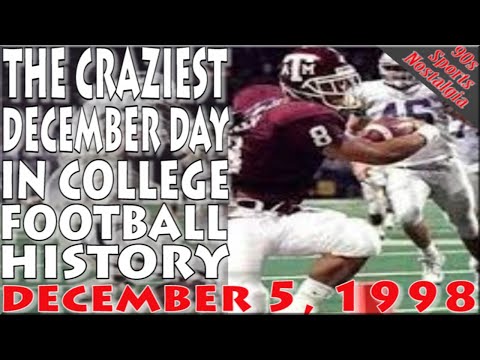 Craziest December Day in College Football History, December 5, 1998