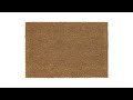 Paillasson fibres de coco intérieur Marron - Fibres naturelles - Matière plastique - 60 x 2 x 40 cm