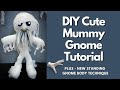 DIY Cute Mummy Gnome Tutorial/Halloween Gnome/No Sew Gnome