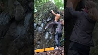Video thumbnail of Addams Family Values, 7a+. Cademan Woods