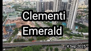 🏗[4 Sep 2025] Clementi Emerald HDB BTO Construction View (& Clementi Polyclinic)