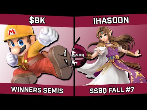 $BK (Mario) vs iHasoon (Zelda) - SSBQ Fall #7
