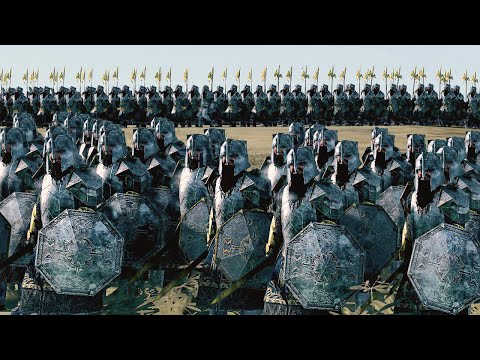 12,000 Dwarves of Ered Luin VS 18,000 Orcs of Angmar - The Lord Of The Rings Cinematic Battle